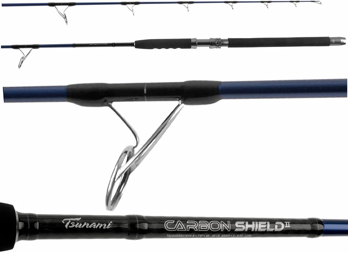 Tsunami TSCSHDIII701ML-SF Carbon Shield III Rod 7'0" 1Pc Med Lt-Seafoam